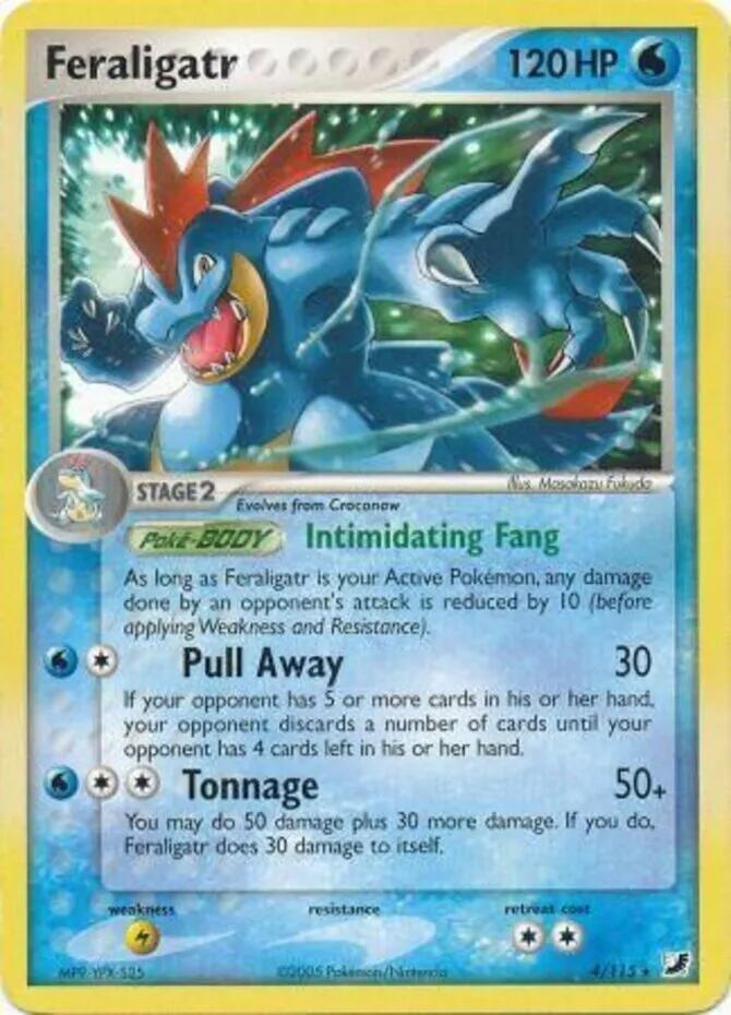 Feraligatr (4/115) (Theme Deck Exclusives) [EX: Unseen Forces] | Game Haven TX