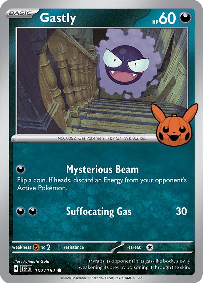 Gastly (102/162) [Trick or Trade 2024] | Game Haven TX