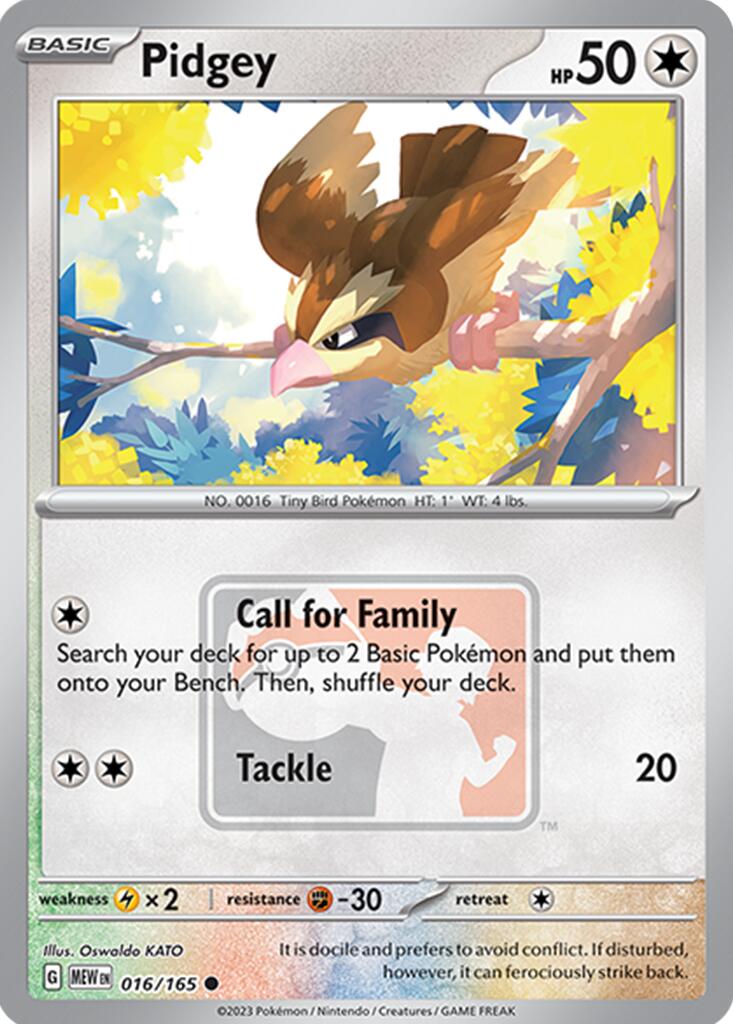Pidgey (016/165) [League & Championship Cards] | Game Haven TX