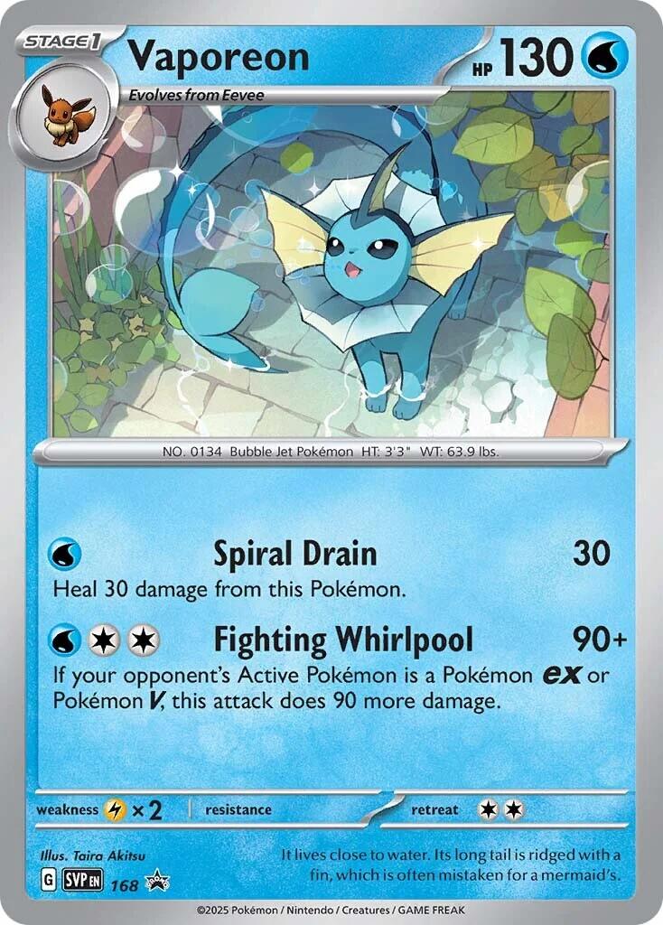 Vaporeon (SVP168) [Scarlet & Violet: Black Star Promos] | Game Haven TX