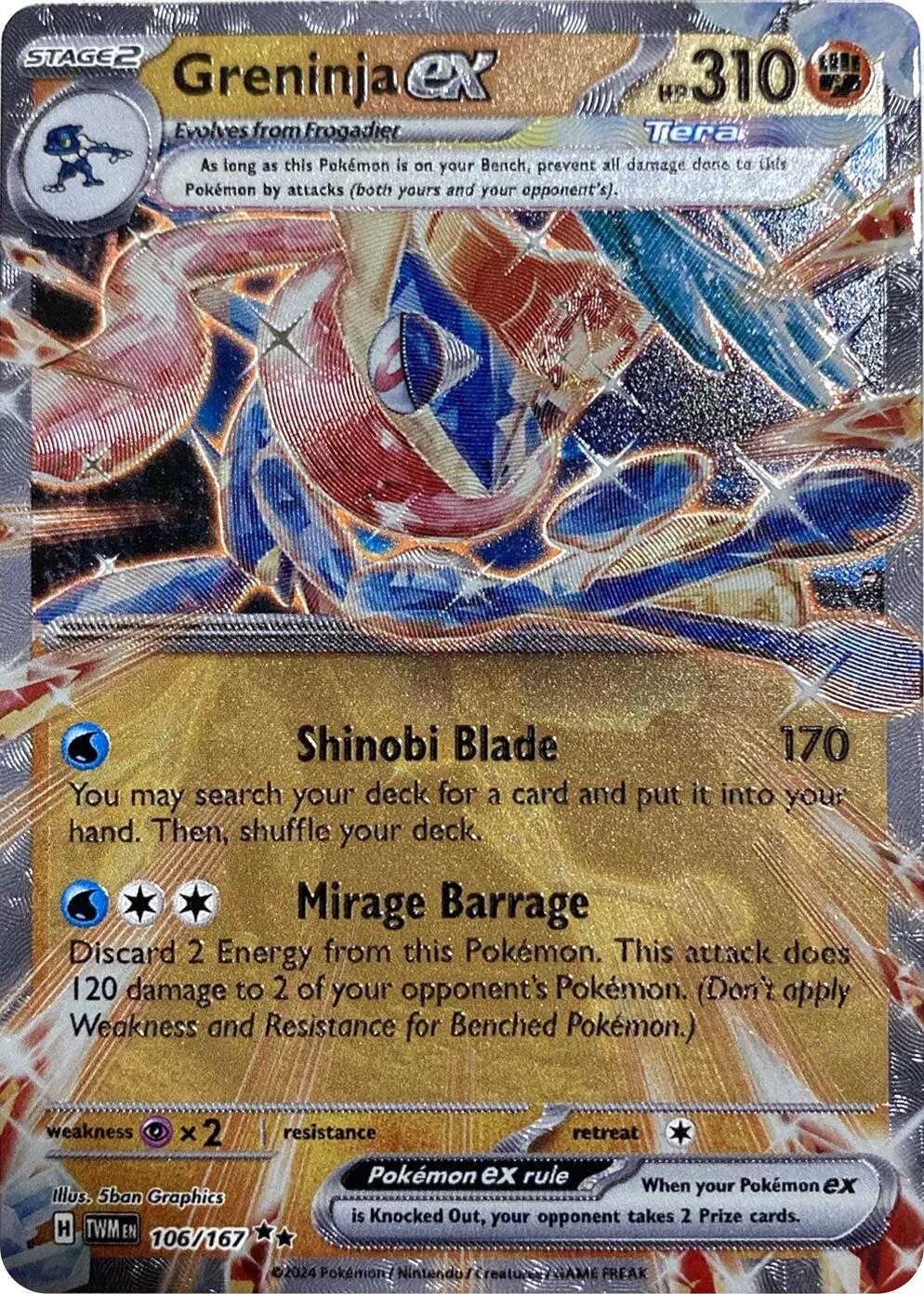 Greninja ex (106/167) (GameStop Metal Card) [Miscellaneous Cards] | Game Haven TX