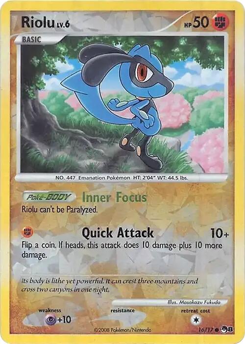 Riolu (016/017) (Cracked Ice Holo) [Miscellaneous Cards] | Game Haven TX