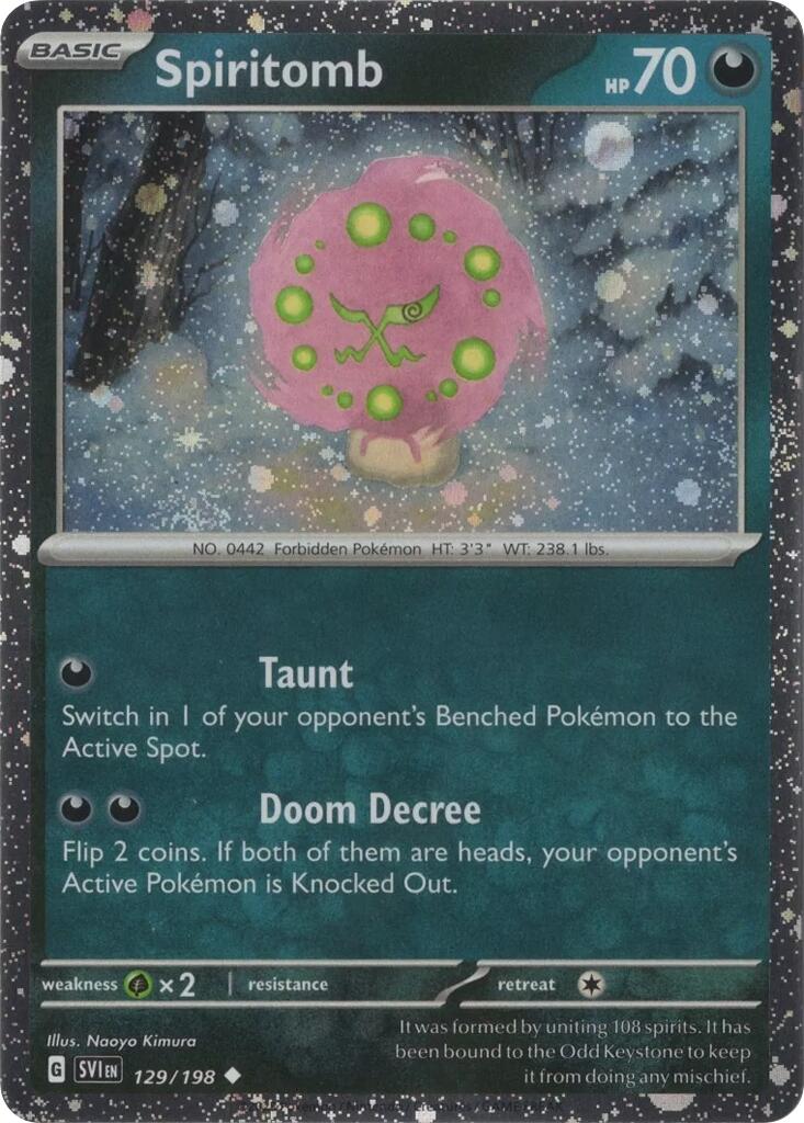 Spiritomb (129/198) (Cosmo Holo) [Scarlet & Violet: Black Star Promos] | Game Haven TX