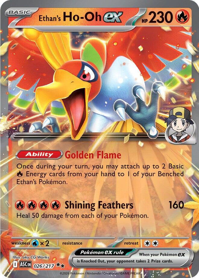 Ethan's Ho-Oh ex (026/217) [Mega Evolution: Ascended Heroes] | Game Haven TX