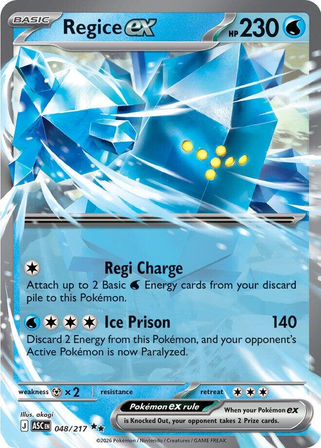 Regice ex (048/217) [Mega Evolution: Ascended Heroes] | Game Haven TX