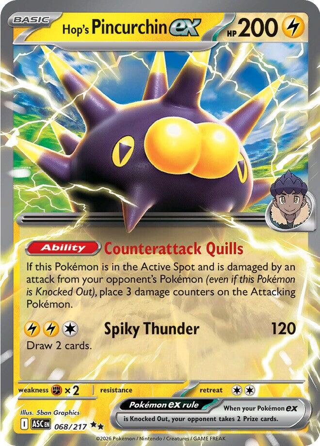 Hop's Pincurchin ex (068/217) [Mega Evolution: Ascended Heroes] | Game Haven TX