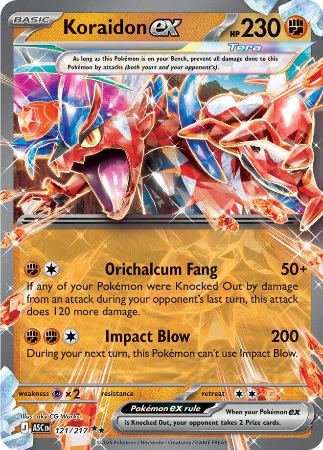 Koraidon ex (121/217) [Mega Evolution: Ascended Heroes] | Game Haven TX