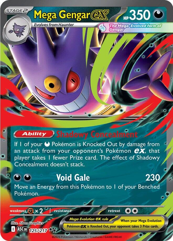 Mega Gengar ex (125/217) [Mega Evolution: Ascended Heroes] | Game Haven TX