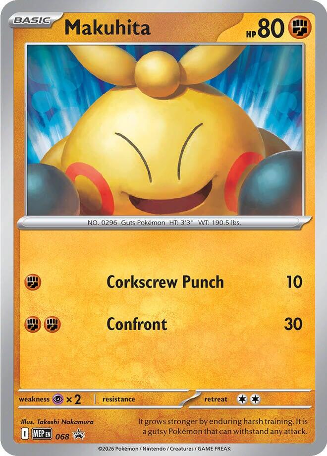 Makuhita (068) (Cosmos Holo) [Mega Evolution Promo] | Game Haven TX