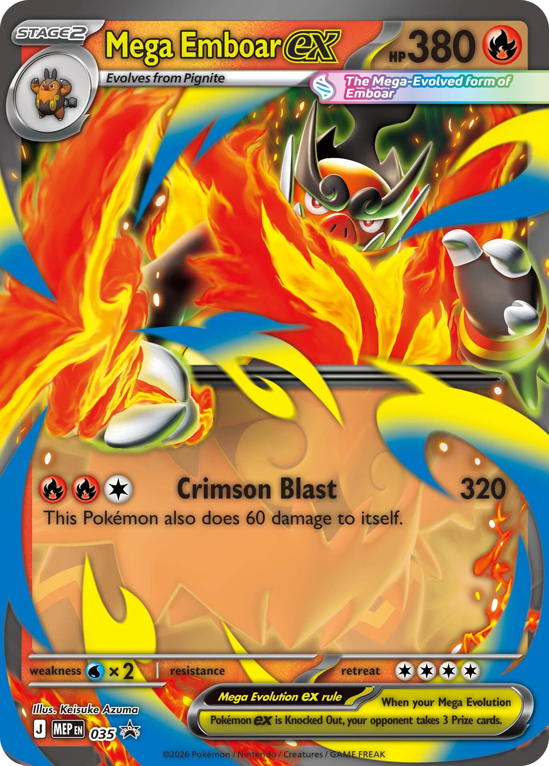 Mega Emboar ex (035) [Mega Evolution Promo] | Game Haven TX