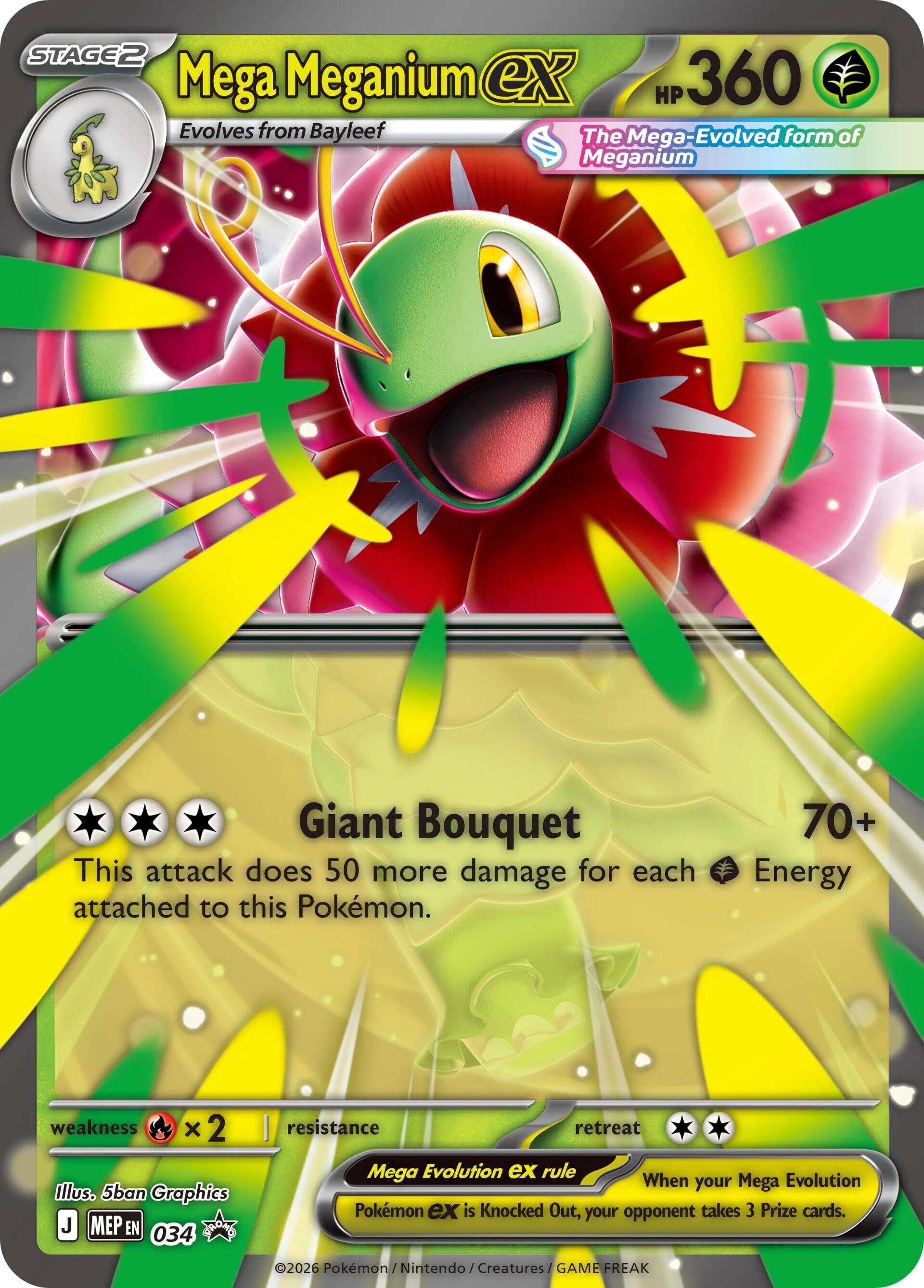 Mega Meganium ex (034) [Mega Evolution Promo] | Game Haven TX