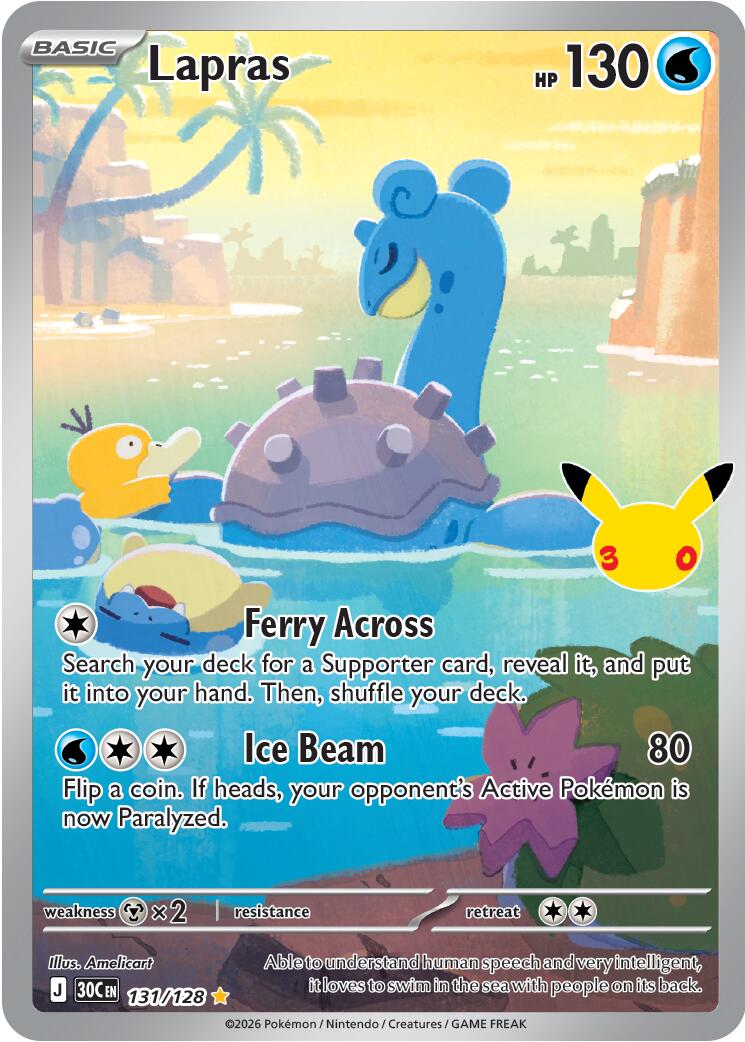 Lapras (131/128) [Mega Evolution: 30th Celebration] | Game Haven TX