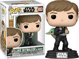 Luke Skywalker & Grogu #583 Funko Pop! | Game Haven TX