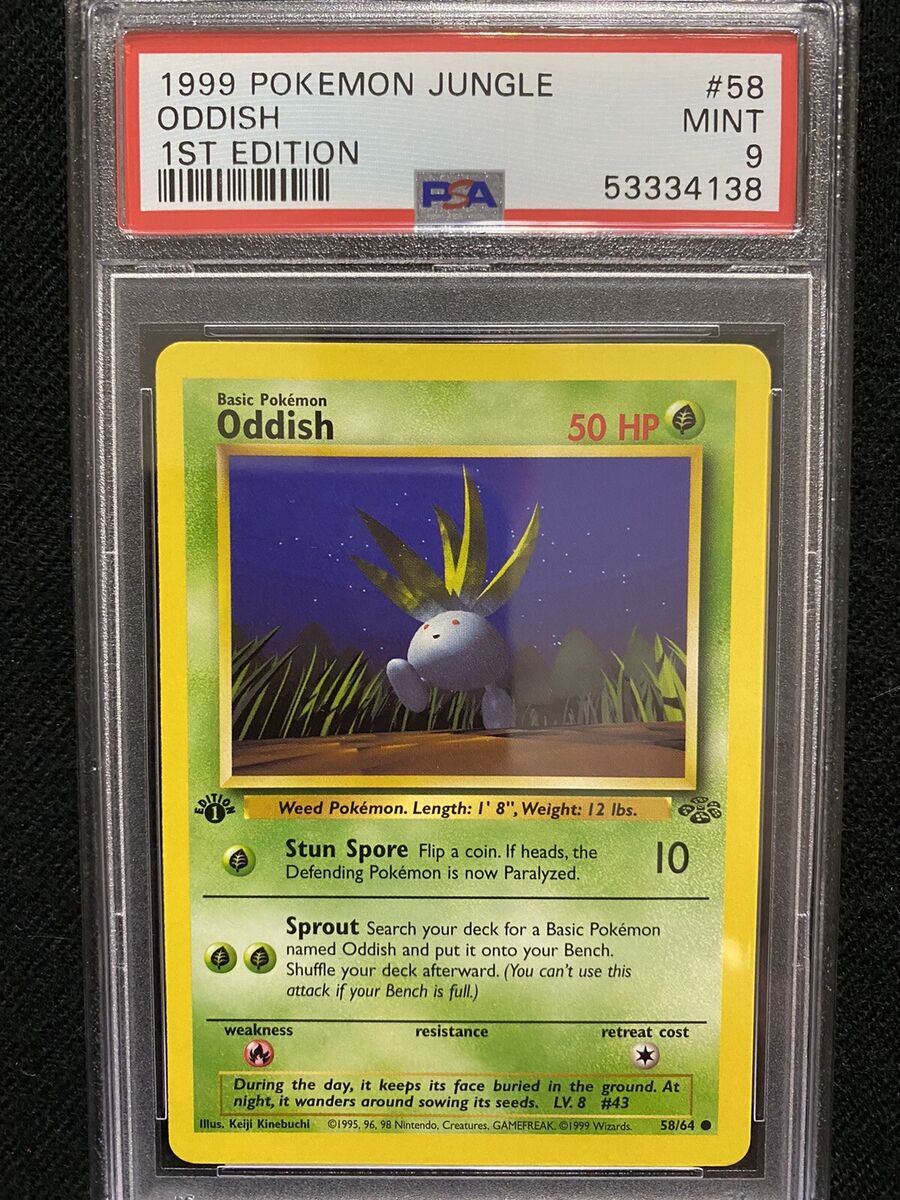 PSA Mint 9 Oddish (58/64) [1st Edition] | Game Haven TX