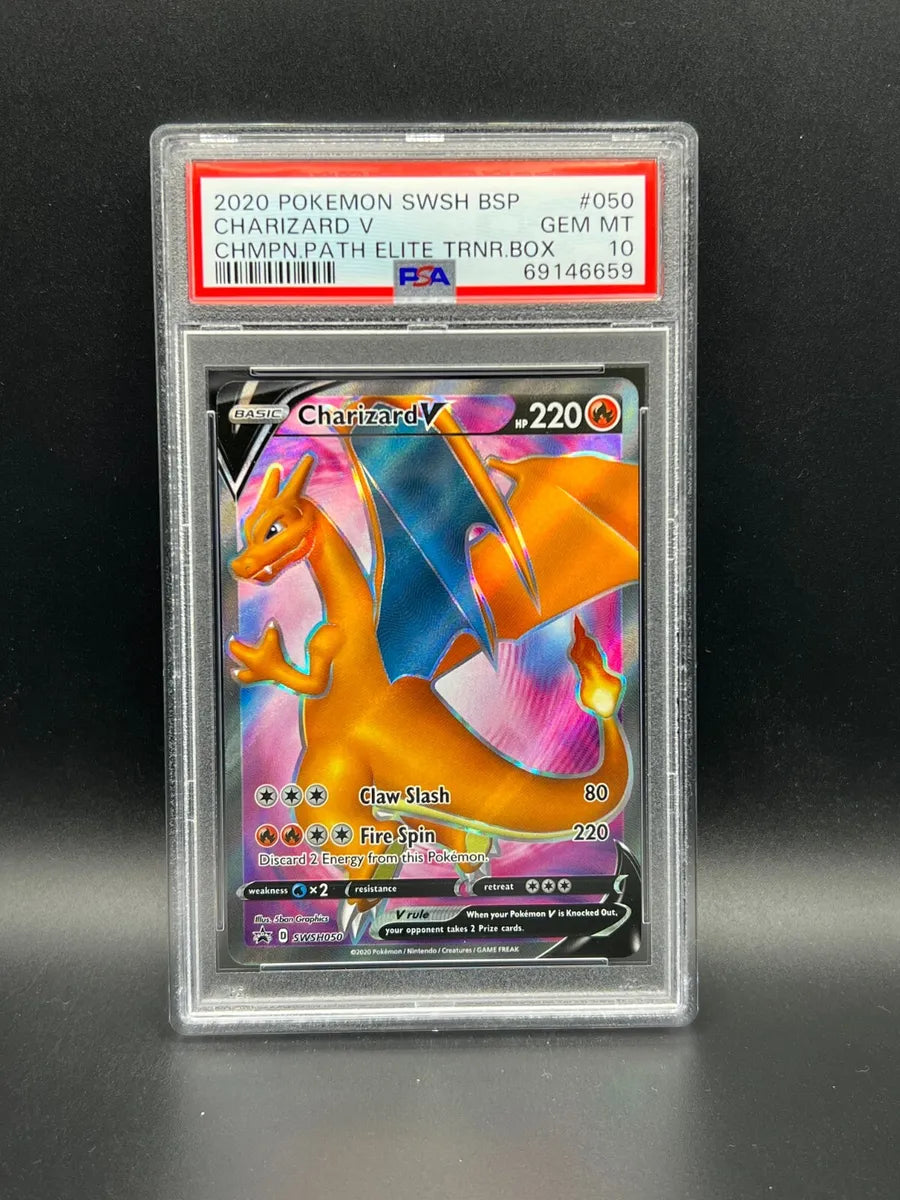 PSA GEM MT 10 Charizard V ( SWSH050 ) | Game Haven TX