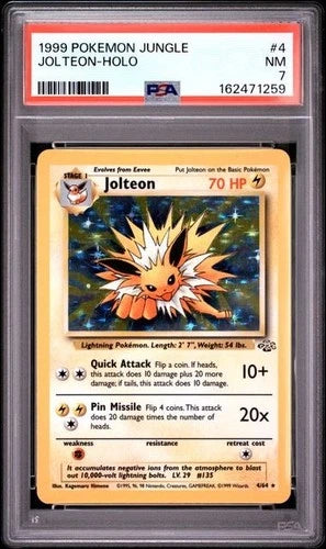 PSA 7 Jolteon (4/64) Holo Base Set Unlimited | Game Haven TX