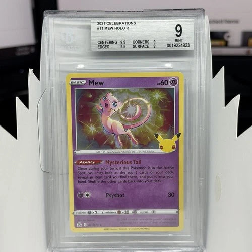 Mew (011/025) [Celebrations] Beckett 8 | Game Haven TX