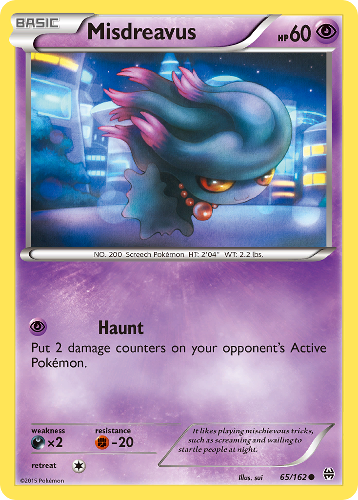 Misdreavus (65/162) [XY: BREAKthrough] | Game Haven TX