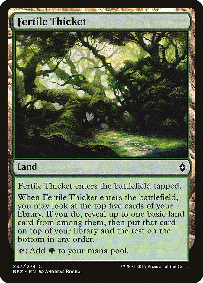 Fertile Thicket [Battle for Zendikar] | Game Haven TX