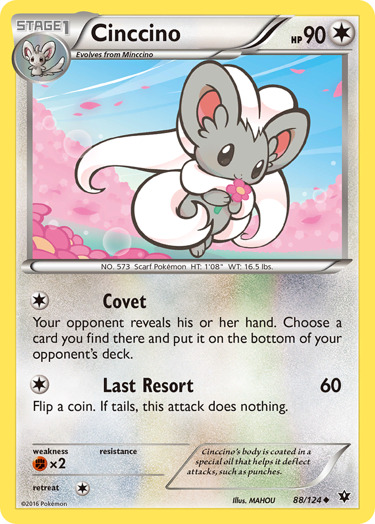 Cinccino (88/124) [XY: Fates Collide] | Game Haven TX