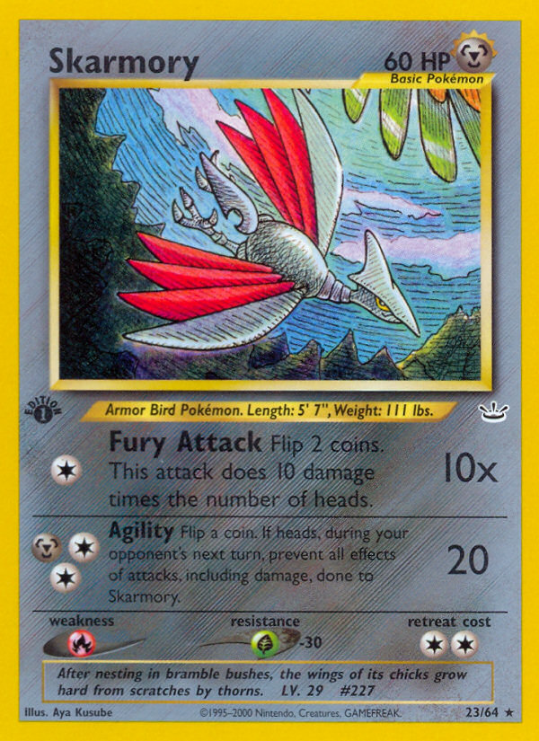 Skarmory (23/64) [Neo Revelation 1st Edition] | Game Haven TX