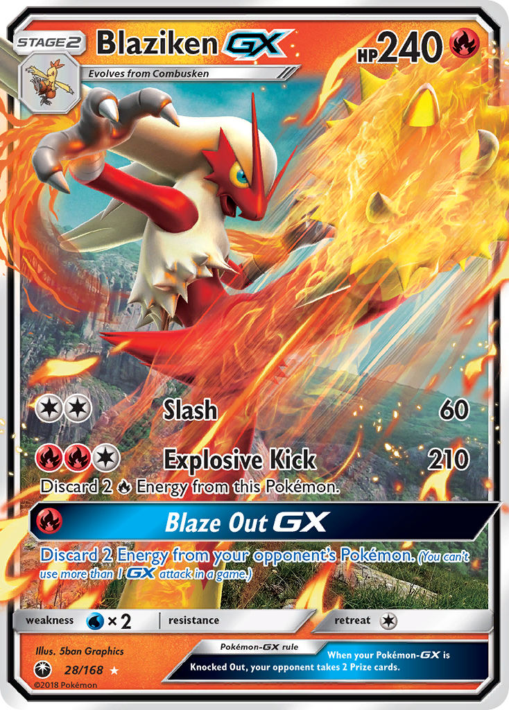 Blaziken GX (28/168) [Sun & Moon: Celestial Storm] | Game Haven TX