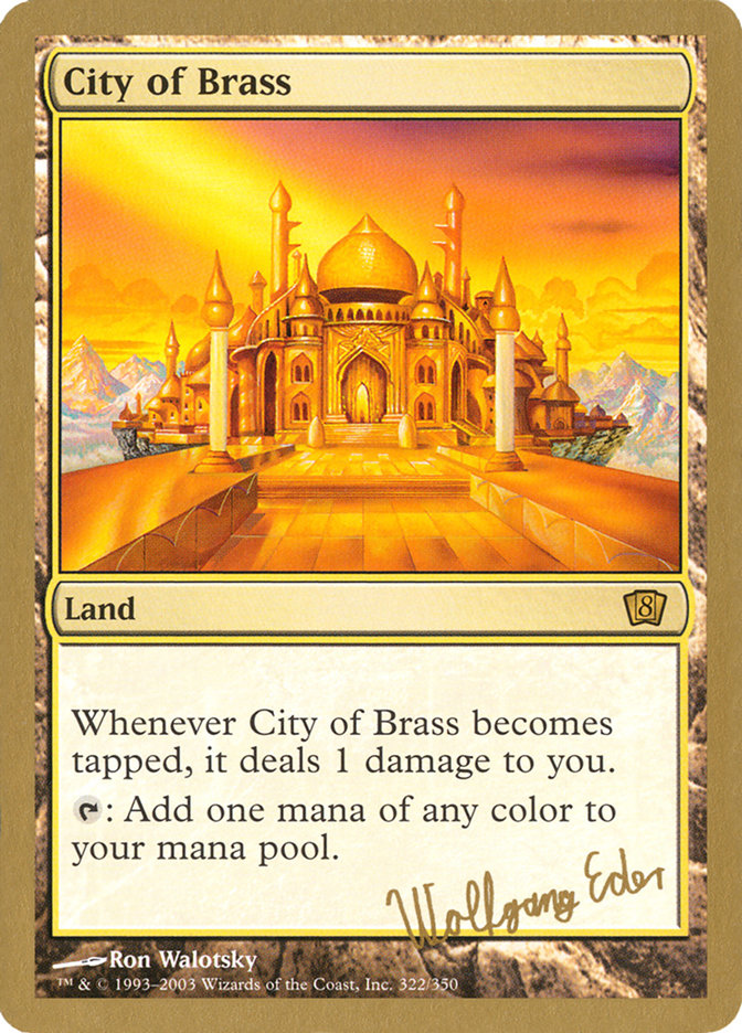 City of Brass (Wolfgang Eder) [World Championship Decks 2003] | Game Haven TX