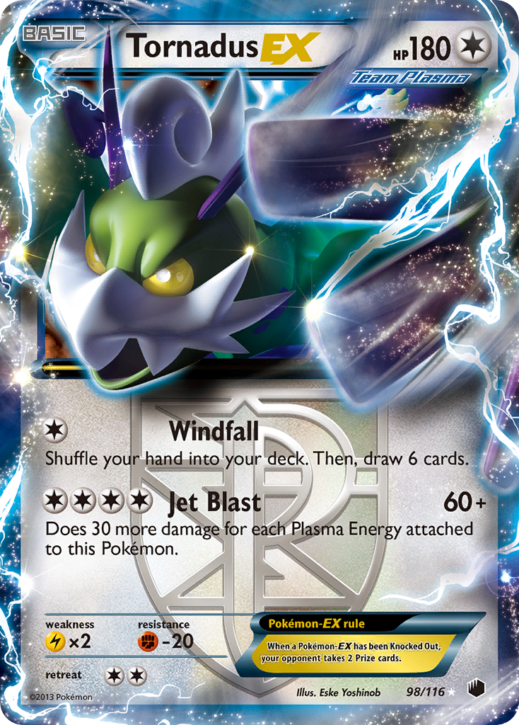Tornadus EX (98/116) [Black & White: Plasma Freeze] | Game Haven TX