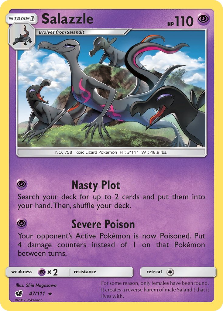 Salazzle (47/111) (Theme Deck Exclusive) [Sun & Moon: Crimson Invasion] | Game Haven TX