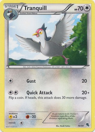 Tranquill (15/30) [Black & White: Trainer Kit - Zoroark] | Game Haven TX