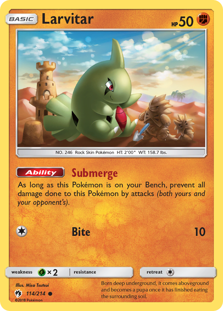 Larvitar (114/214) [Sun & Moon: Lost Thunder] | Game Haven TX