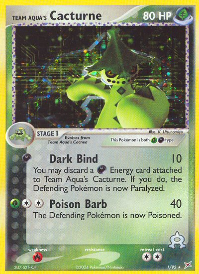 Team Aqua's Cacturne (1/95) [EX: Team Magma vs Team Aqua] | Game Haven TX