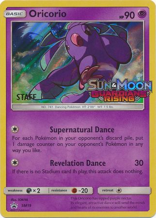 Oricorio (SM19) (Staff Prerelease Promo) [Sun & Moon: Black Star Promos] | Game Haven TX