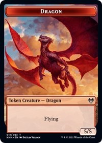 Dragon // Thopter Double-sided Token [Kaldheim Commander Tokens] | Game Haven TX
