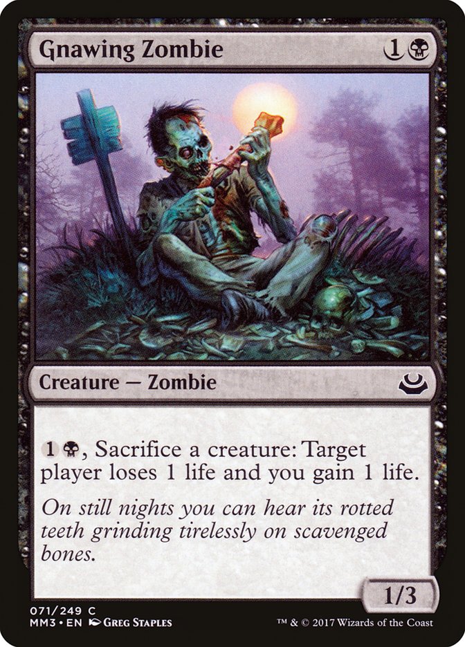 Gnawing Zombie [Modern Masters 2017] | Game Haven TX