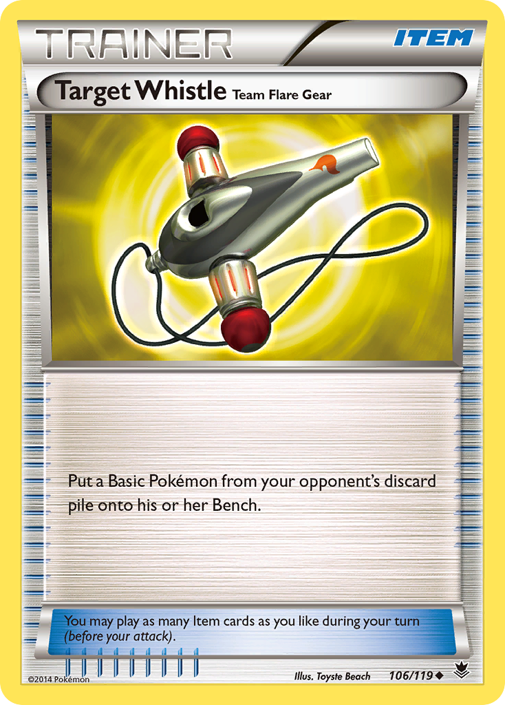 Target Whistle Team Flare Gear (106/119) [XY: Phantom Forces] | Game Haven TX