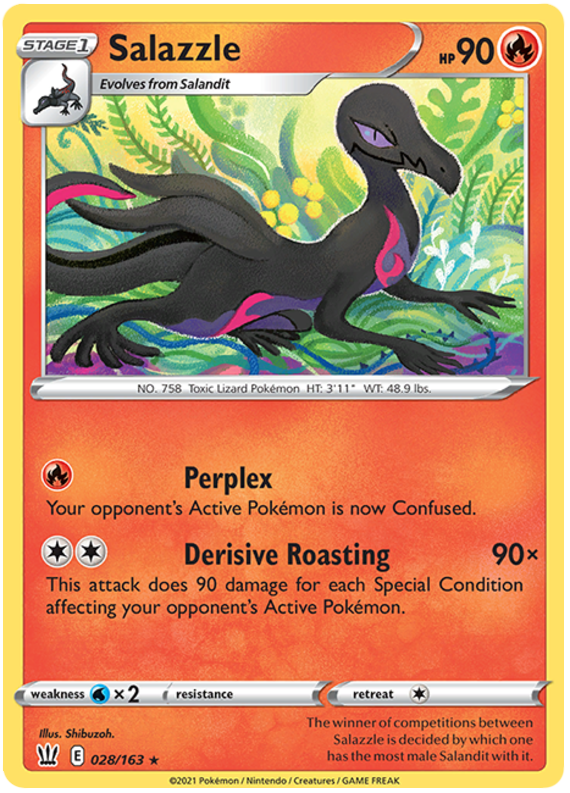 Salazzle (028/163) [Sword & Shield: Battle Styles] | Game Haven TX
