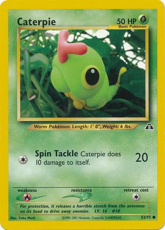 Caterpie (53/75) [Neo Discovery Unlimited] | Game Haven TX