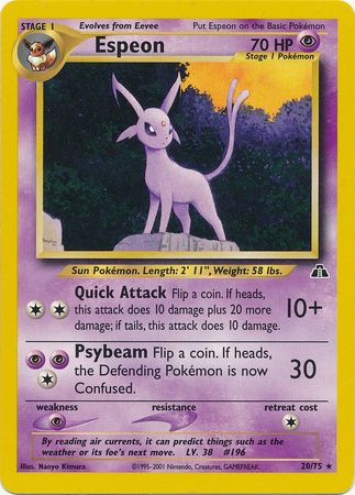 Espeon (20/75) [Neo Discovery Unlimited] | Game Haven TX