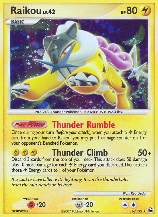 Raikou (16/132) [Diamond & Pearl: Secret Wonders] | Game Haven TX