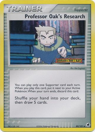 Professor Oak's Research (80/101) (Stamped) [EX: Dragon Frontiers] | Game Haven TX