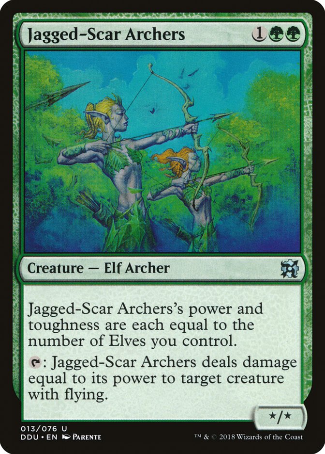 Jagged-Scar Archers [Duel Decks: Elves vs. Inventors] | Game Haven TX