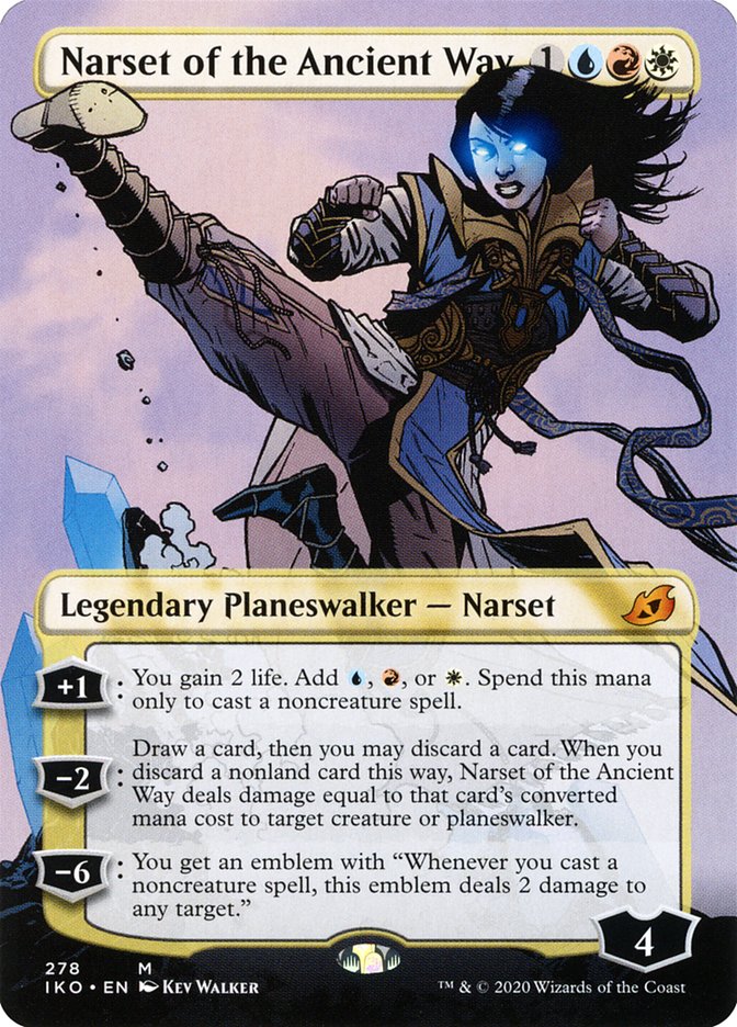 Narset of the Ancient Way (Borderless) [Ikoria: Lair of Behemoths] | Game Haven TX