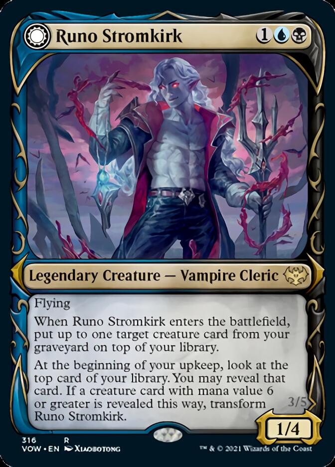 Runo Stromkirk // Krothuss, Lord of the Deep (Showcase Fang Frame) [Innistrad: Crimson Vow] | Game Haven TX