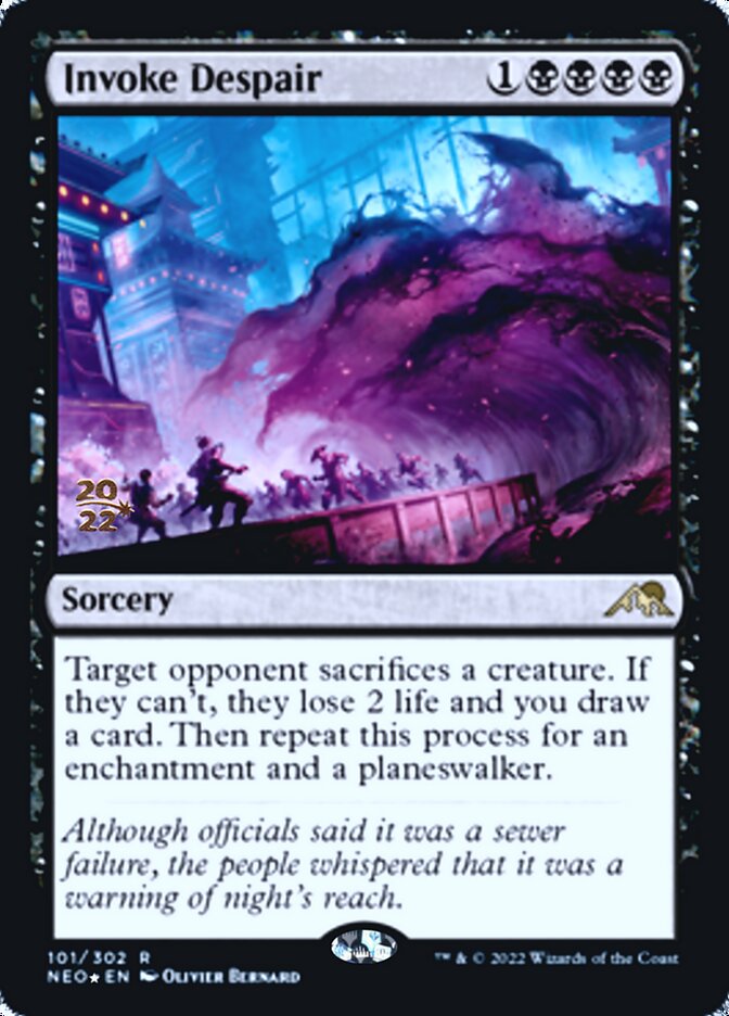 Invoke Despair [Kamigawa: Neon Dynasty Prerelease Promos] | Game Haven TX