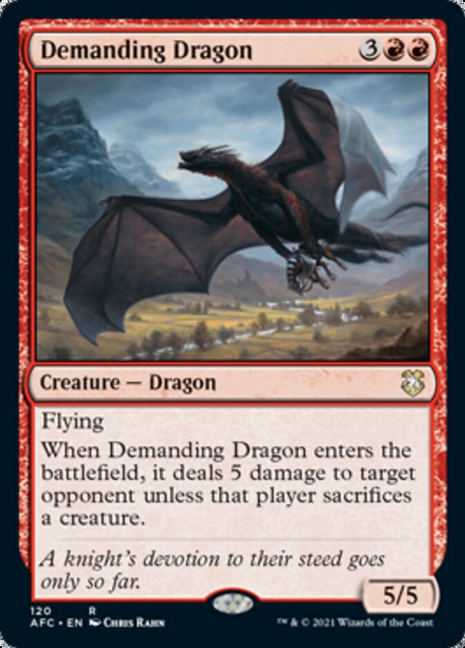 Demanding Dragon [Dungeons & Dragons: Adventures in the Forgotten Realms Commander] | Game Haven TX