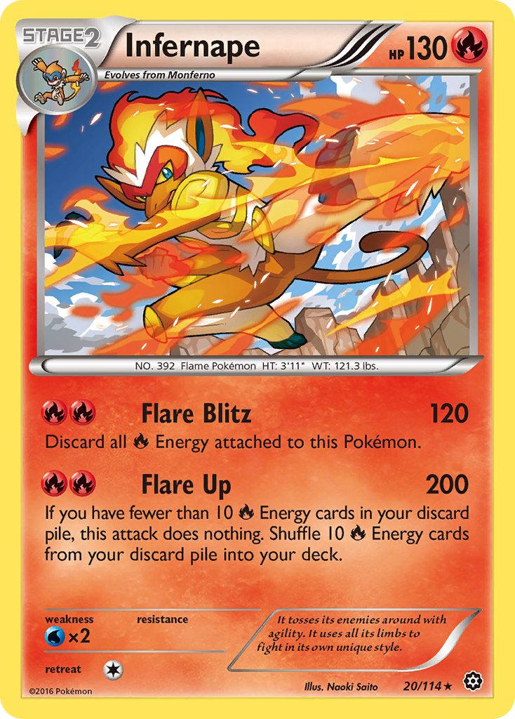 Infernape (20/114) [XY: Steam Siege] | Game Haven TX