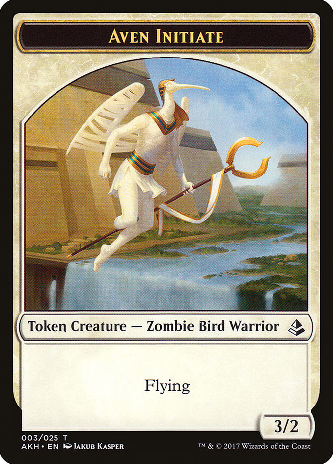 Aven Initiate Token [Amonkhet Tokens] | Game Haven TX