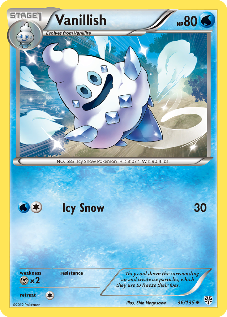 Vanillish (36/135) [Black & White: Plasma Storm] | Game Haven TX