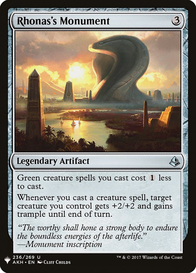 Rhonas's Monument [Mystery Booster] | Game Haven TX